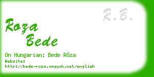 roza bede business card