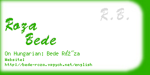 roza bede business card